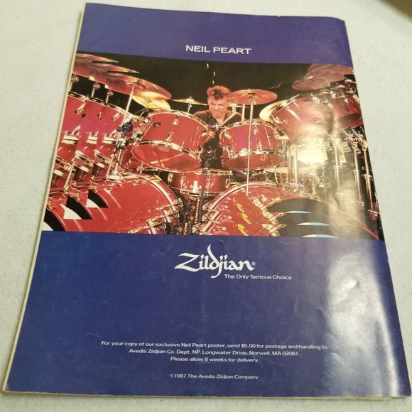 Jan. 1988 Modern Drummer Mag Phil Gould Richie Morales Neil Peart back - Picture 3 of 7